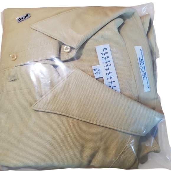 Perry Ellis Portfolio Yellow Button Down. Long Sleeve. NWT. 16.5 34/35. H108 - Picture 10 of 10
